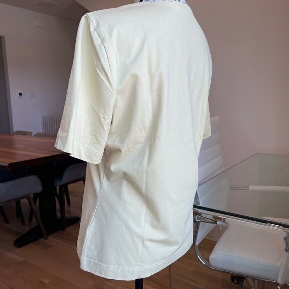 Escada Short Sleeve Pastel Yellow Tee-Shirt - M - Picture 7 of 7